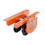 SucceBuy Electric Hoist Manual Trolley 0.5/1 Ton Capacity for PA200 PA250 PA300 PA400 PA500 Push Beam Trolley with Dual Wheels