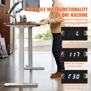 Charger l'image dans la visionneuse de galerie, SucceBuy Standing Desk Frame  Electric Stand Up Computer Desk Legs Ergonomic DIY Workstation Base for Home Office Black white
