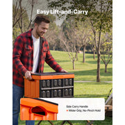 Bild in Galerie-Viewer laden, SucceBuy 45L 3Packs Plastic Collapsible Storage Bins with Lids Stackable Folding Storage Crates Baskets for Home Organizing
