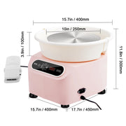 Load image into Gallery viewer, Pottery Wheel 11 inch Pottery Forming 450W Electric Wheel for Pottery Direct Drive Ceramic Wheel for DIY Art Craft Blue
