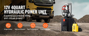 Bild in Galerie-Viewer laden, SucceBuy Hydraulic Pump 4 Quart Hydraulic Power Unit Single Acting Dump Trailer Pump 3200 PSI Max Relief Pressure Dump Trailer

