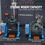 Amocart Rotary Welding Positioner 30KG 0-90° Welding Positioning Turntable Table 1-12RPM Welding Torch Stand Holder for Cutting