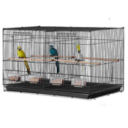 Charger l'image dans la visionneuse de galerie, Amocart 30In Flight Bird Cage Stackable Divided Small Animal Cage for Kinds of Birds Pet Travel Birdcage with Handle and Perche
