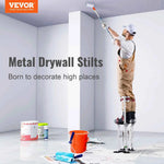 Amocart Drywall Stilts 18''/36''Adjustable Aluminum Tool Stilts with Protective Knee Pads Non-Slip Work Stilts for Home