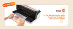 Amocart Commercial Vacuum Sealer Machine Multifunction Automatic Food Packaging with Bag Roll Storage Cutter for Home Kitchen