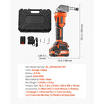 SucceBuy Cordless Metal Nibbler with 18/20 V 2.0 Ah/4.0 Ah Battery Brushless Motor Plastic Carrying Case for Cutting Stainless