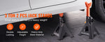 Amocart Jack Stands 3/6 Ton Capacity Car Jack Stands Double Locking Adjustable Height for lifting SUV Pickup Truck Car UTV ATV