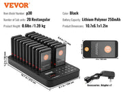 Load image into Gallery viewer, Amocart Restaurant Pager System Wireless Range Lineup Waiting Queue Signal Customer Calling Beepers with Vibration &amp;Flashing

