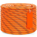 Amocart 120ft Dual-Weave Polyester Cord 3/8 1/2in 48-Strand Multi-Use Rope for Arborist Activities Outdoor Adventures Versatile