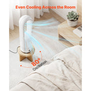 Load image into Gallery viewer, Amocart Bladeless Tower Fan 65°/80° Oscillating Standing Fan 8/12 Speeds &amp; 8/9-Hour Timer 14.76/15.42 ft High Velocity for Home
