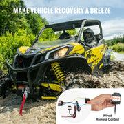 Load image into Gallery viewer, SucceBuy 3000lbs ATV/UTV Electric Winch 12V DC Steel Rope Winch with  39ft Cable Roller Wired Remote Control for Towing Off-Road

