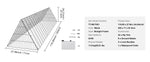 Amocart Chicken Tunnels 157.5 x 39.4 x 24.2 in Chicken Tunnels for Yard Portable Chicken Tunnels for Outside Corner Frames