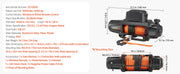 Bild in Galerie-Viewer laden, Amocart 10000/12000/13500 lbs Electric Winch 12V DC Truck Car Winch with 90 ft Synthetic Rope for Towing Off-Road SUV Jeep
