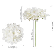 Charger l'image dans la visionneuse de galerie, Amocart Artificial Flowers Real Looking White Silk Fake Hydrangea Bulk Faux Bridal Shower with Stem for DIY Wedding Bouquets
