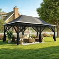 12x20 Pop Up Gazebo on Clearance with Mosquito Netting, Light Gray | Pop Up Canopy Tent, Adjustable Height, Easy, Customized