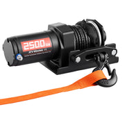 Charger l'image dans la visionneuse de galerie, Amocart 2500/3500LBS 12V Wired Electric ATV/UTV Winch with 32/39ft Synthetic Rope Aluminum Fairlead Mount Plate for Towing Car
