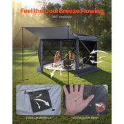 Load image into Gallery viewer, Pop up Gazebo Screen Tent Large Camping Canopy Tent with Removable Top &amp; Carry Bag Quick-Set &amp; Bite-Proof for Backyard
