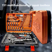 Load image into Gallery viewer, 150/46pcs Socket Tool Set, Automotive &amp; Motorcycle Repair Tool Kit - Durable Chrome Vanadium Steel, Includes Ratchet Wrenches
