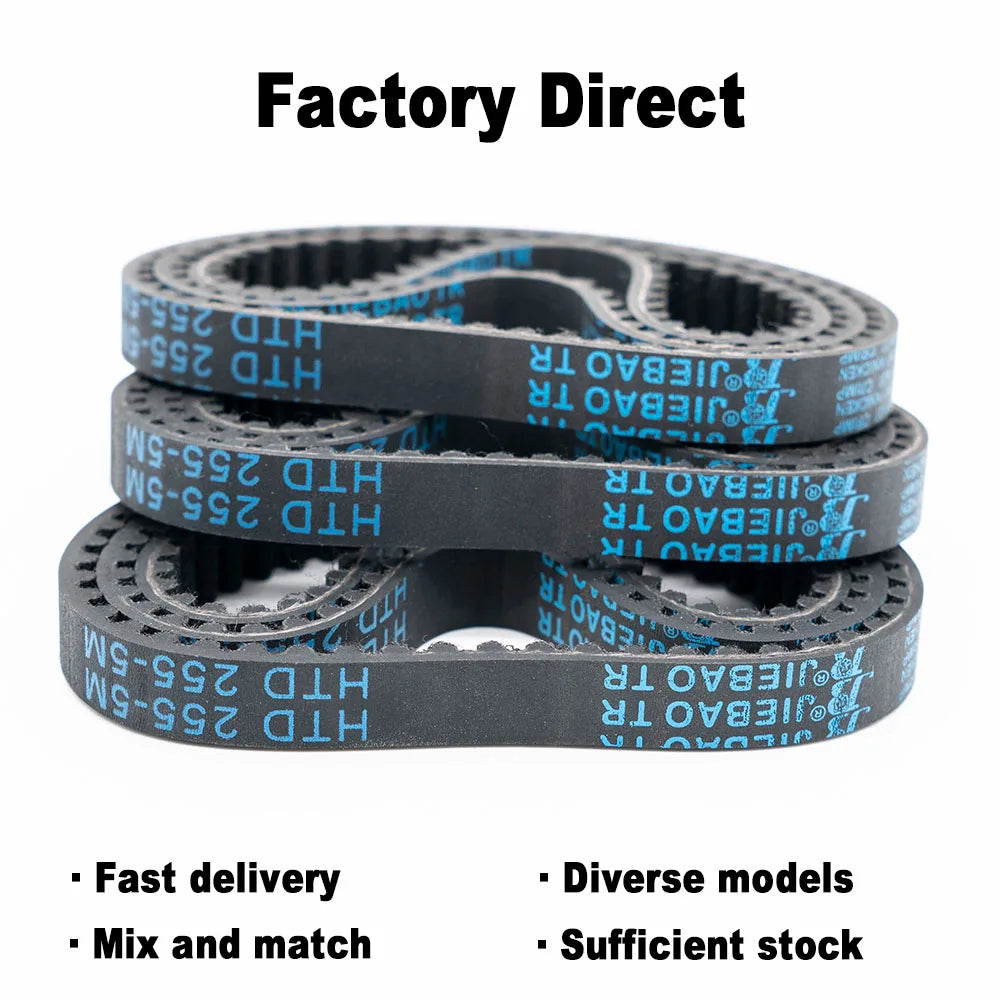 Fast Delivery HTD 5M Timing Belt 250 255 260 265 270 275 280 285 290 295 300 305 310 315 320 325 for Engraving Machine Conveyor