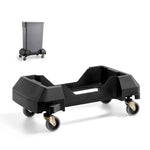 Amocart 200lbs Trash Can Dolly Slim Roller Base with 4 Lockable Wheels Rolling Plastic Bin Barrel Cart Fit 16/23 Gal Containers