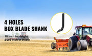 Bild in Galerie-Viewer laden, SucceBuy Box Blade Shank Scarifier Shank Ripper Shank with Removable Tapered Teeth and Pins for Replacement Digging Plowing
