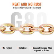 Bild in Galerie-Viewer laden, Amocart 1/2pcs Binder Chain Trailer Tow Zinc Plated Truck with Safety Grab Hooks for Logging Binder Tie Down Transport Flatbed
