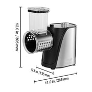 Load image into Gallery viewer, SucceBuy Electric Vegetable Slicer 0-0.5"/0-12mm Thickness Adjustable Commercial Machine Stainless Steel Food Cutter Machine - AMOCART
