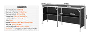 Load image into Gallery viewer, Amocart Folding Portable Bar Table Tradeshow Podium Table for Party Picnic Exhibition Include Carrying Case Storage Shelf Skirt

