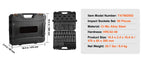 Amocart 1/2" 3/8" Drive Impact Socket Set 13/23/33/34/48/65/90PCs SAE Metric Cr-V/Cr-Mo Socket Set 6 Point Alloy Steel Repair