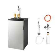 Load image into Gallery viewer, Amocart Beer Kegerator Single Tap Commercial Draft Beer Dispenser for D system W/ Shelves Hold 1 Sixth Keg 2.5lbs CO2 Tank 92L
