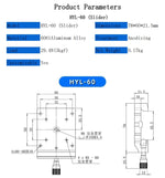 X-Axis Dovetail Platform Precision Translation Stage Optical Experiment Slide Linear Guide for Optical Bench