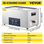 Amocart 10L 30L Ultrasonic Cleaner 28/40khz Dual Frequency Digital Portable Washing Machine Ultrasound Cleaner Home Appliance