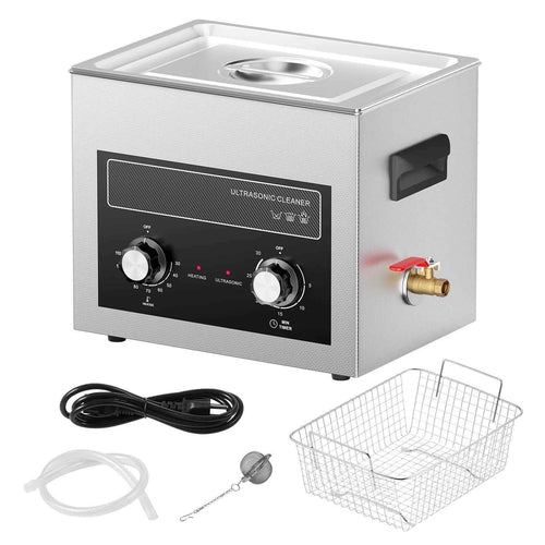 SucceBuy 2/3/6/10/15/30L Ultrasonic Cleaner with Heater Timer for Lab Tools Metal Parts Carburetor Brass Auto Parts Engine Parts