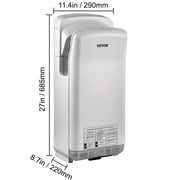 Bild in Galerie-Viewer laden, SucceBuy Hand Dryer Machinery Automatic High-speed Jet Double-sided Secure Robust Material Blade for Washroom Multicolor
