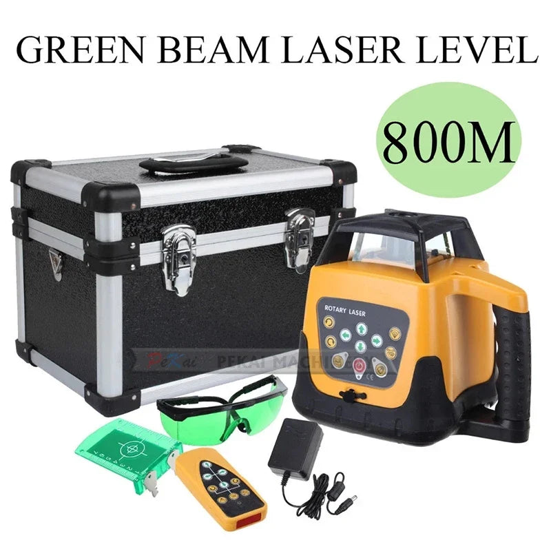 800M Professional Automatic Laser Leveler Electronic Self-Leveling Rotary Rotating Green Laser Level