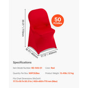 Load image into Gallery viewer, Amocart 50 Pcs Purple Chair Covers Polyester Spandex Chair Cover Stretch Slipcovers for Wedding Party Flat-Front Chair Covers
