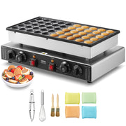 Load image into Gallery viewer, SucceBuy 50Pcs Mini Dutch Pancake Maker Dorayaki Baker Machine Commercial Non-stick Waffle Maker Dual Temp &amp; Time Control
