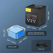 Load image into Gallery viewer, SucceBuy 2L 3L 6L 10L 15L Ultrasonic Cleaner Lave-Dishes Portable Washing Machine Diswasher Ultrasound Home Appliances w/ Timer
