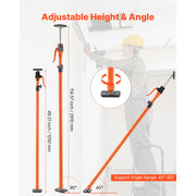 Load image into Gallery viewer, SucceBuy 2/4 Pack Cabinet Jack Support Pole 49-114in Steel Telescopic Support Rod Adjustable 3rd System for Lifting Drywall - AMOCART
