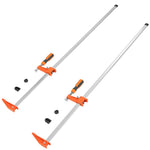 Amocart Bar Clamps for Woodworking F Clamp 2-Pack 36" Clamp/Spreader 600 lbs Load 2-Pack 50" Parallel Clamp Set 1100 lbs Load