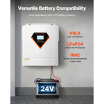 SucceBuy Hybrid Solar Inverter 3000W All in One Pure Sine Wave Charger, Built-in 100A MPPT Solar Controller for Off-Grid System