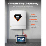 Load image into Gallery viewer, Amocart Hybrid Solar Inverter 3000W All in One Pure Sine Wave Charger, Built-in 100A MPPT Solar Controller for Off-Grid System
