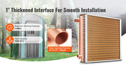 Bild in Galerie-Viewer laden, Amocart Heat Exchanger Water to Air 18"x 20" for Outdoor Wood Furnaces Residential Heating and Cooling and Forced Air Heating
