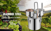 Bild in Galerie-Viewer laden, Succebuy 12/30L Alcohol Brewing Distiller DIY Moonshine Apparatus Stainless Steel Still Whisky Beer Brandy Home Appliance
