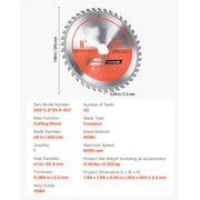 Load image into Gallery viewer, Amocart Circular Saw Blade Fine Finish Aluminum Cutting Blade for Circular Saw with Noise-Reducing Heat Vents for Cutting Steel
