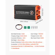 Load image into Gallery viewer, SucceBuy DC to DC Battery Charger 520W 40A Alternator Charger Fits LiFePO4 Lead-Acid AGM GEL Batteries 12V/24V-12V/24V for RV - AMOCART
