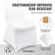 Charger l'image dans la visionneuse de galerie, SucceBuy 12-100pcs Stretch Spandex Chair Covers Universal Fitted Chair Cover Removable Washable Slipcovers for Wedding Holiday
