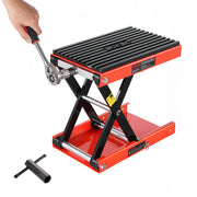Load image into Gallery viewer, SucceBuy 1200lbs Motorcycle Lift Wide Deck Motorcycle Scissor Jack Heavy Duty Steel Bike Repair Center Stand for ATV, Dirt Bikes - AMOCART
