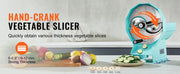 Load image into Gallery viewer, Amocart Manual Vegetable Fruit Slicer 0-0.5"/0-12mm Adjustable Commercial Slicer Machine Stainless Steel Blade Food Cutter
