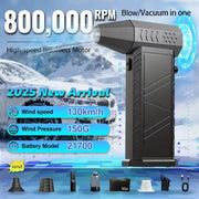 Load image into Gallery viewer, 800,000RPM  Air Blower New X9 Turbo Fan Upgrade Rechargeable Blower Brushless Turbo Fan Portable Dust Blower Electric Dryer
